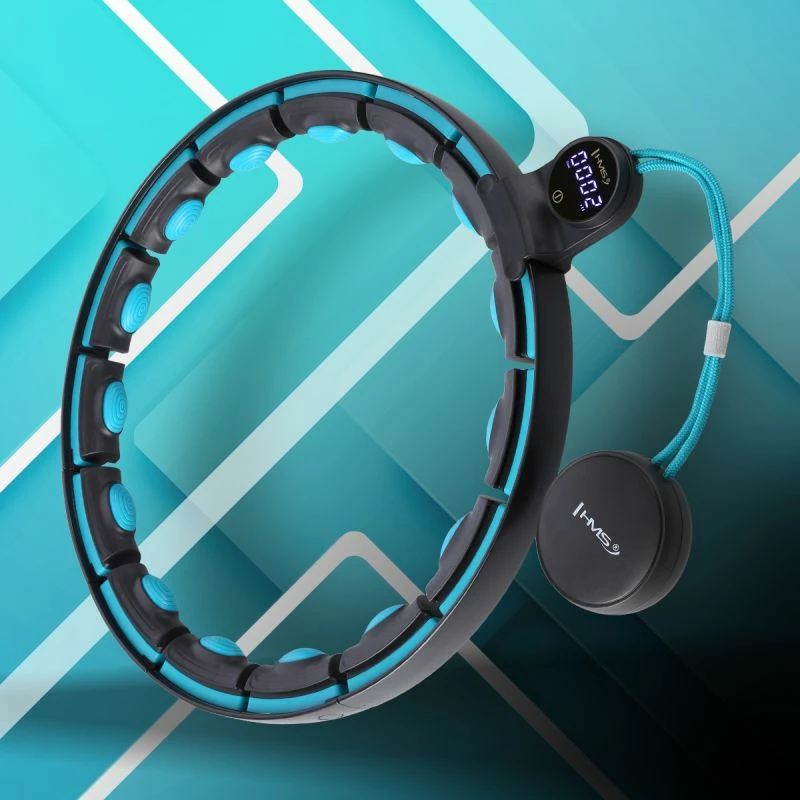 Hula hop me magnete dhe peshë HMS HHM17, i zi/turkuaz