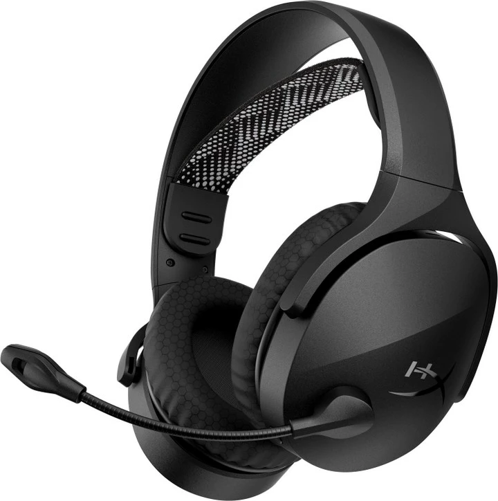 Kufje gaming pa tela HyperX Cloud Jet AJ0T1AA, 2.4 GHz + Bluetooth 5.3, stereo, drajverë 40 mm, bateri 25 orë, mikrofon boom me mute, e zezë