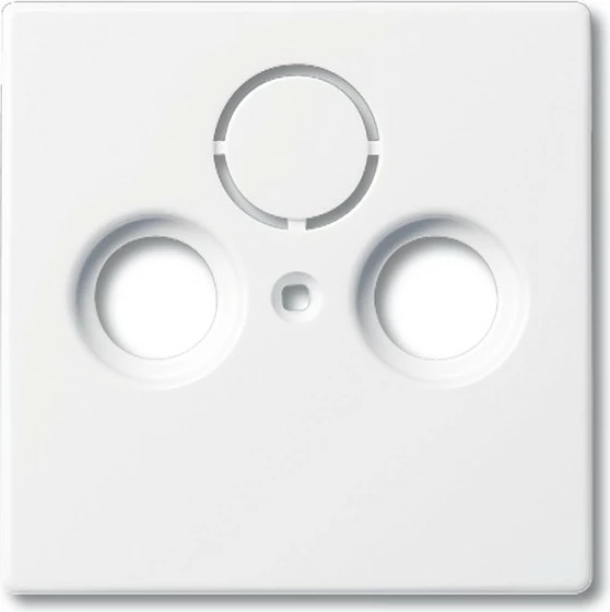 Prizë muri SAT + TV + Radio Busch-Jaeger 1743-84, 63 mm, glossy, e bardhë