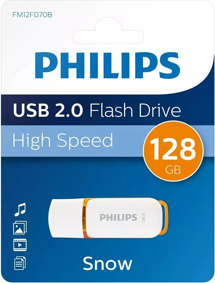 USB stick Philips 128GB Snow Edition Sunrise Orange