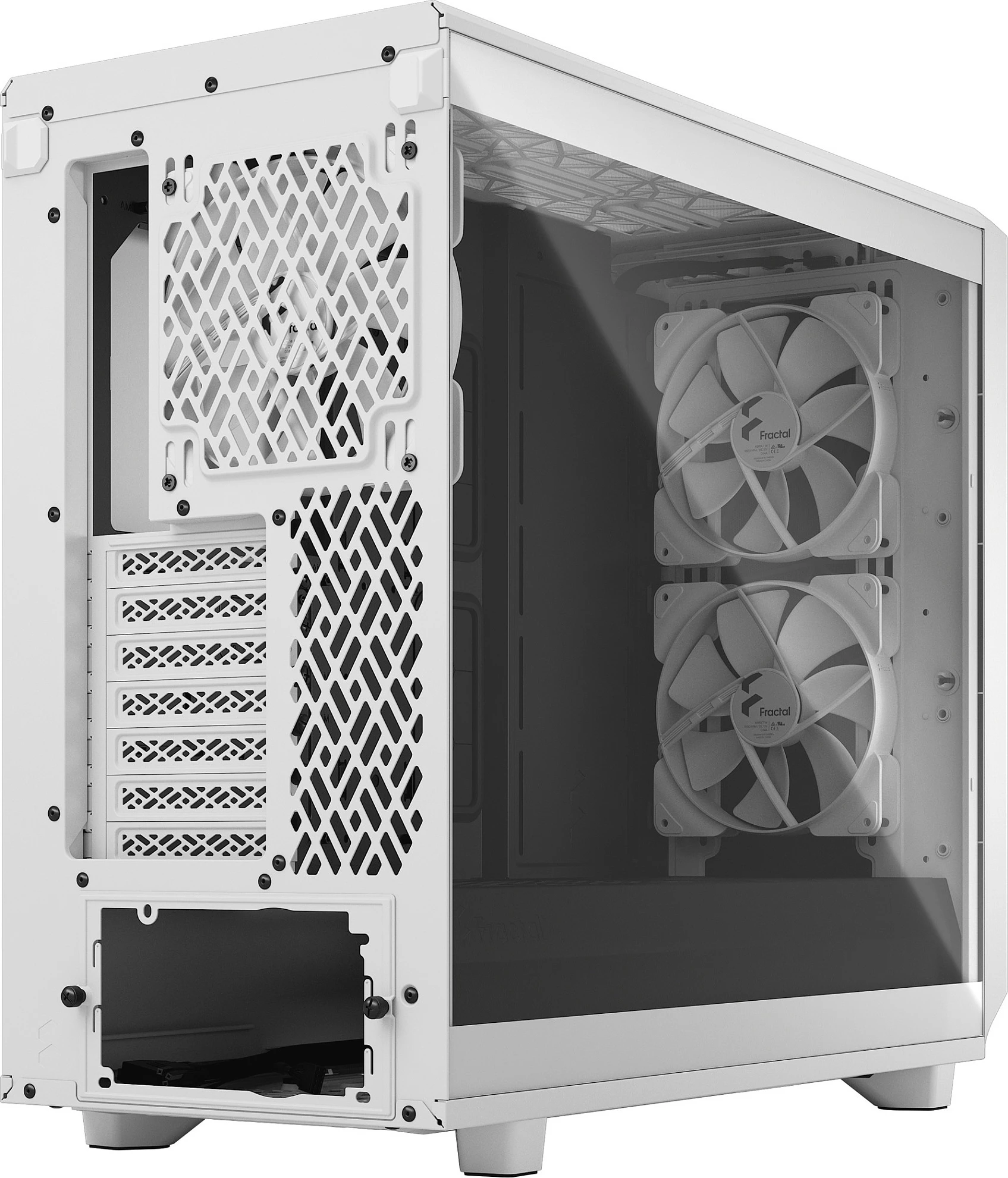 Kasë Fractal Design Meshify 2 Lite, Midi Tower ATX/EATX, Tempered Glass, e bardhë