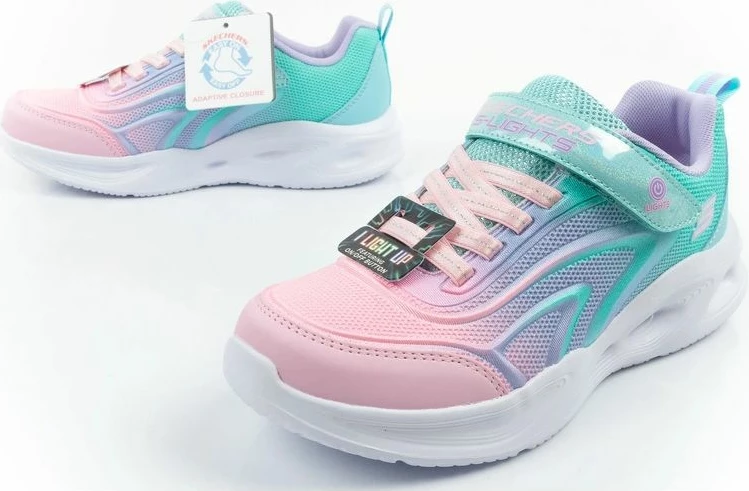 Atlete për fëmijë Skechers Color Breeze LED, vajza