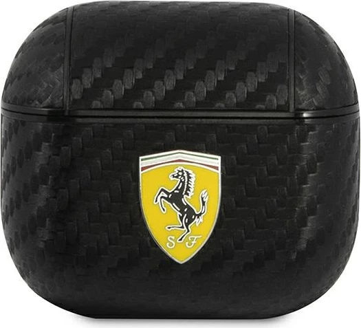 Mbështjellës Ferrari FESA3CABK për AirPods 3, On Track, karbon, i zi