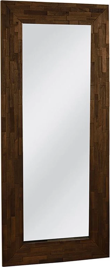 Pasqyrë Woody, ngjyrë kafe, dru paulownia, 80x6x180 cm