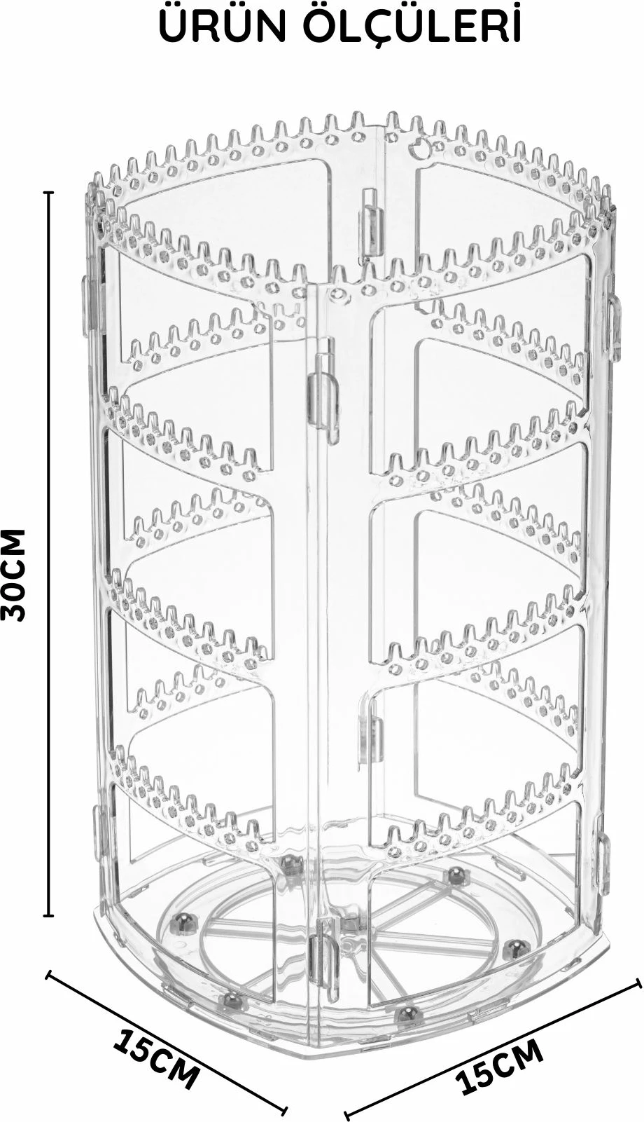 Organizues për make-up, transparent, Evila Originals, CPLS4RF