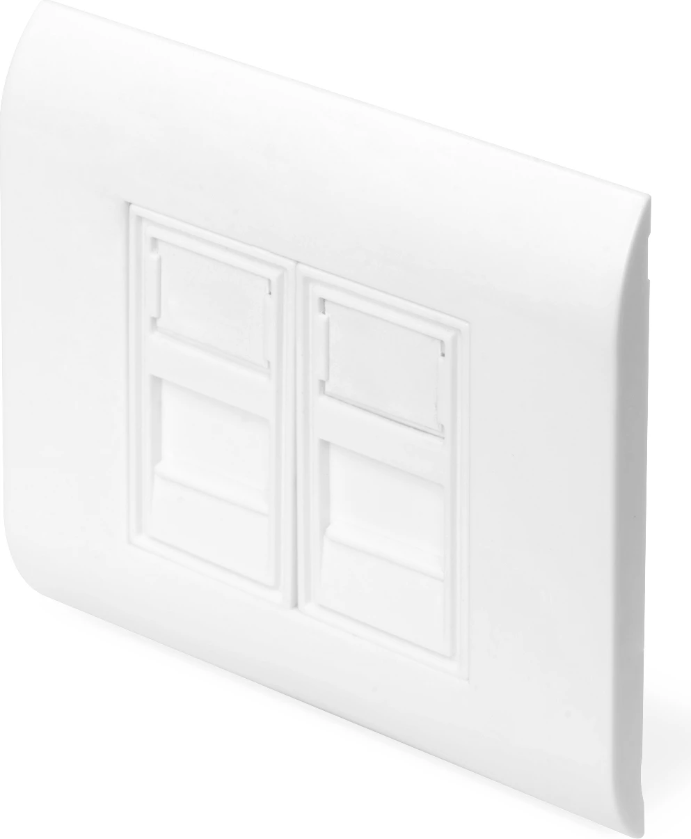 Prizë muri DIGITUS për Module Keystone, Kornizë 80x80mm, Tip Francez.