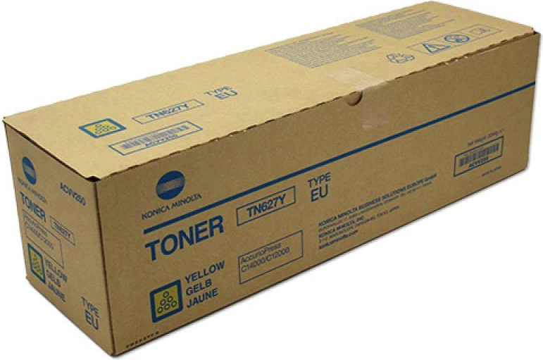 Toner, Konica Minolta, TN-627 TN627, i verdhë