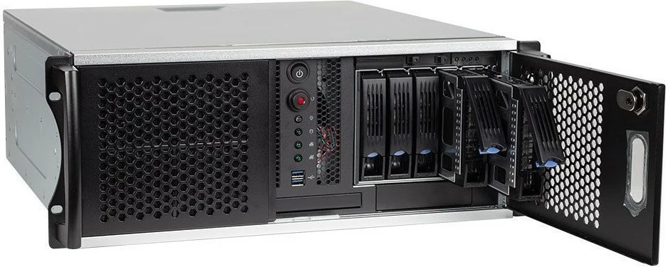 Server bluechip SERVERline R34301s, AMD EPYC 4124P, 32GB RAM, 2x480GB SSD, Rack 4HE