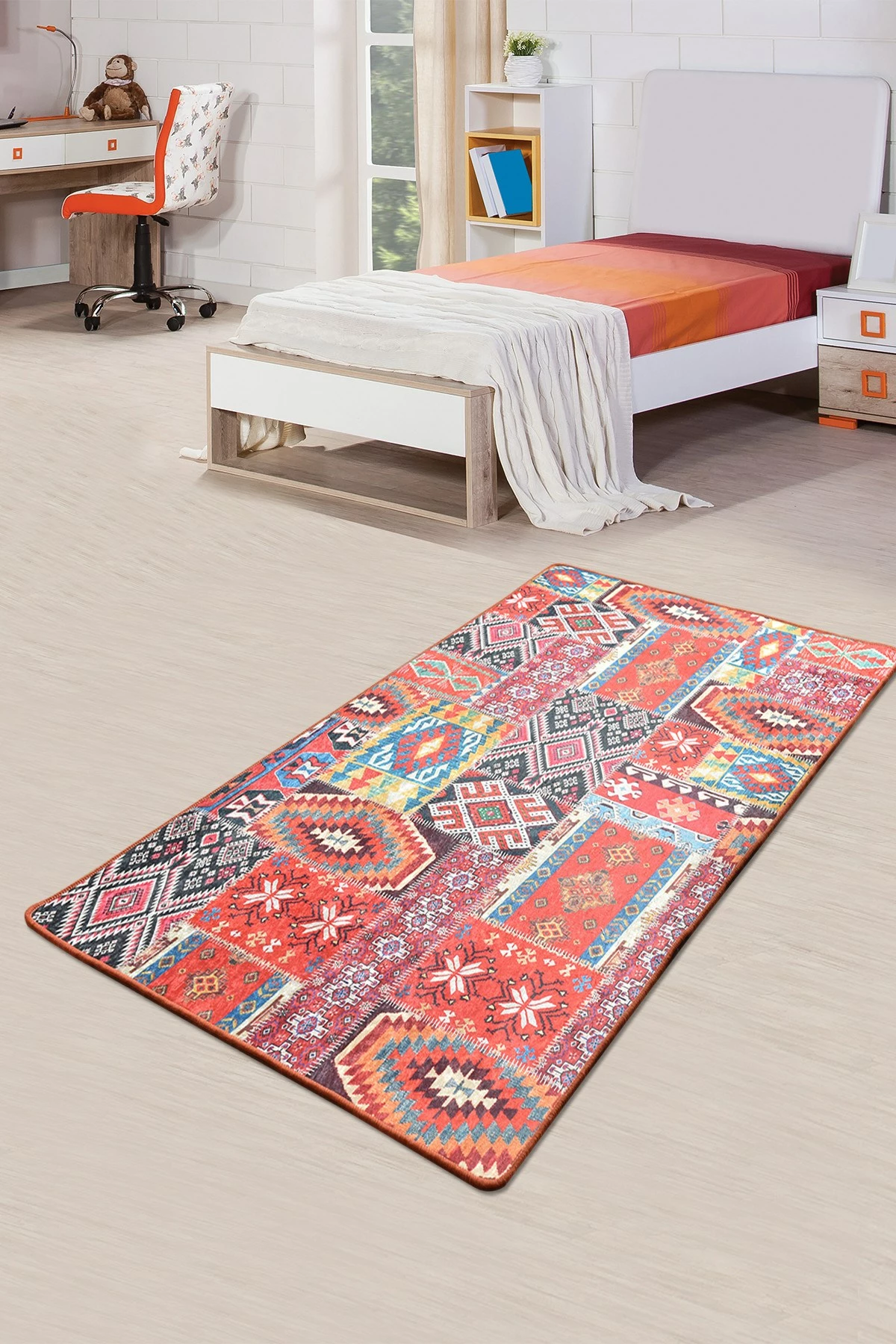 Qilim korridori patchwork, shumëngjyrësh, 80x150cm, Conceptum Hypnose