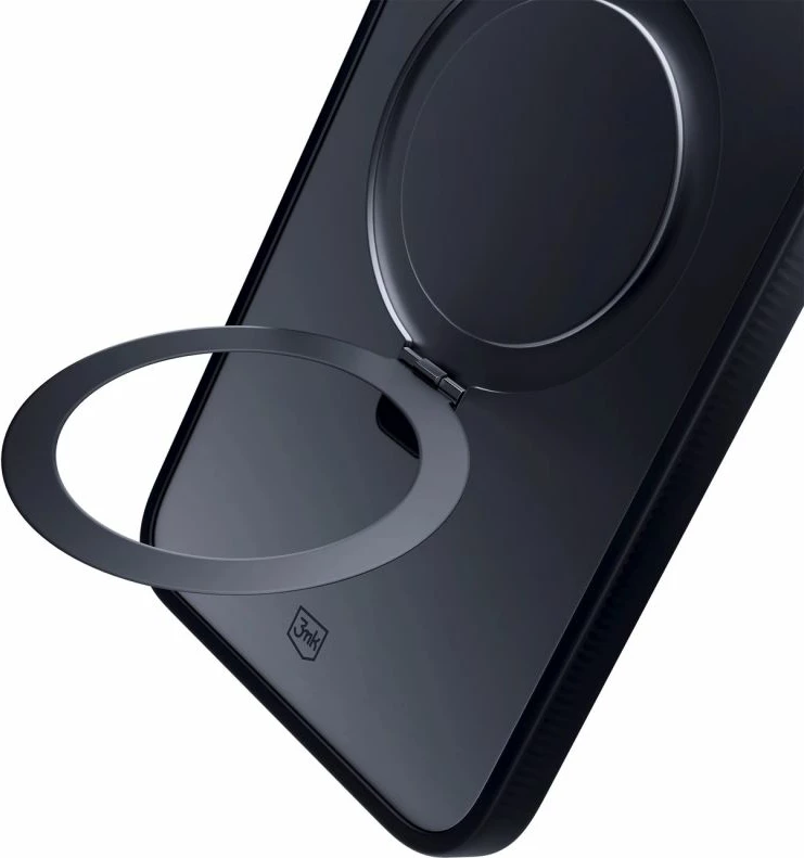 Maskë telefoni 3mk Smoke Case Mag&Stand për iPhone 16 Pro Max, e zezë