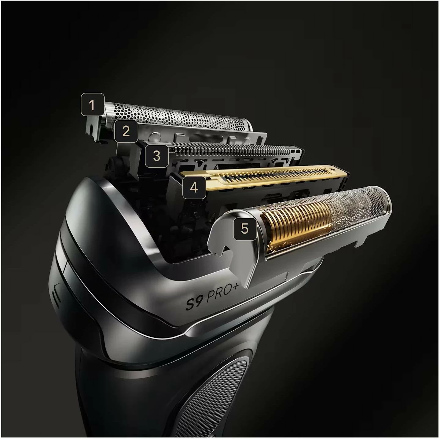 Makinë rroje Braun Series 9 Pro+ 9567CC, wet/dry, me stacion pastrimi, argjendtë
