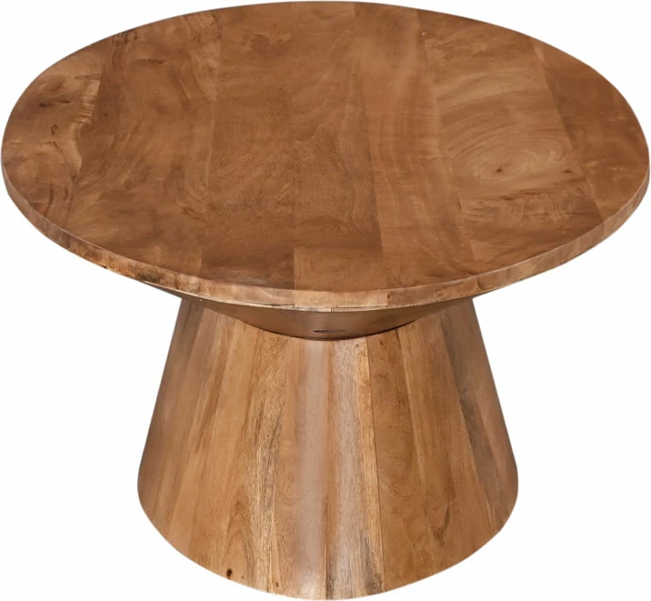 Tavolinë kafeje Falso, dru mango natyral, 130x68x41cm