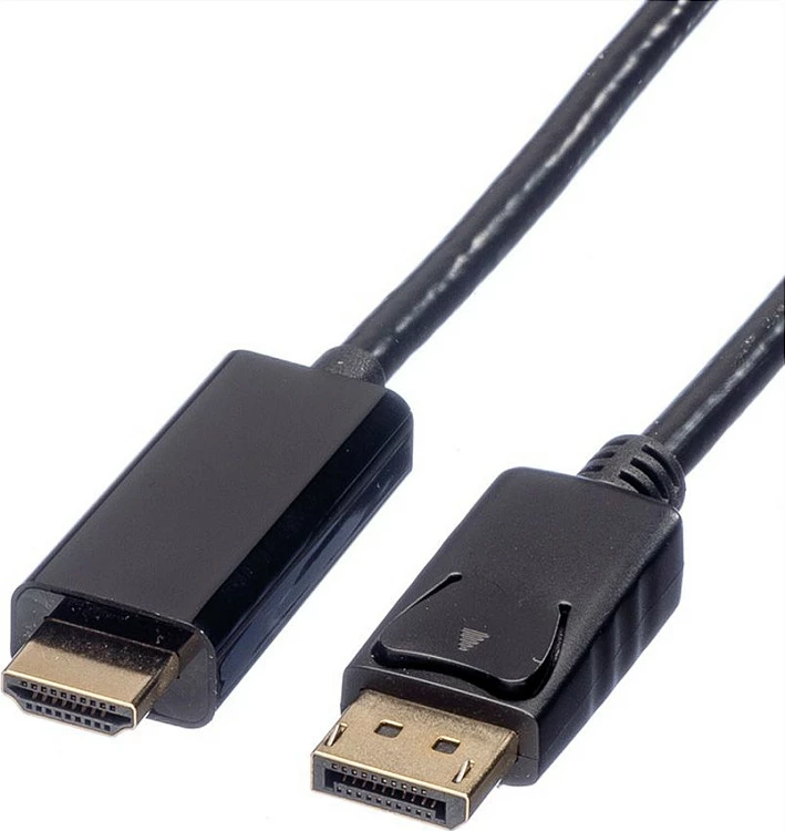 Kabllo DisplayPort në HDMI ROLINE, DP 1.2, 5 m, 4K, e zezë