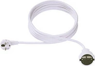 Kabllo zgjatëse Bachmann Schuko H05VV-F 3G 1.50mm², 5 m, 16A/250V, e bardhë