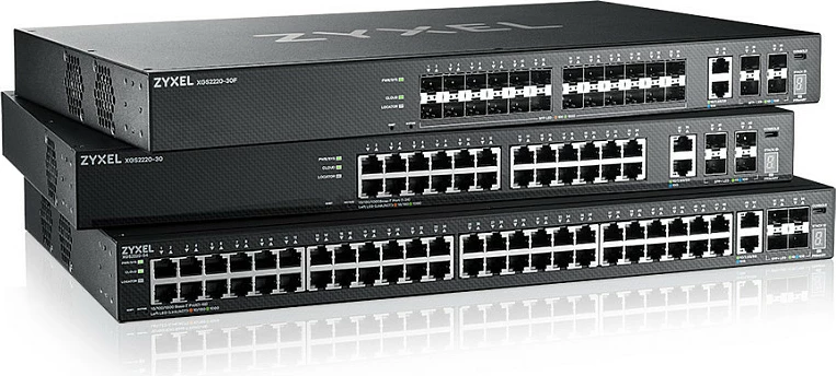 Switch Zyxel XGS2220-30F, 26+4P, 10G Ethernet