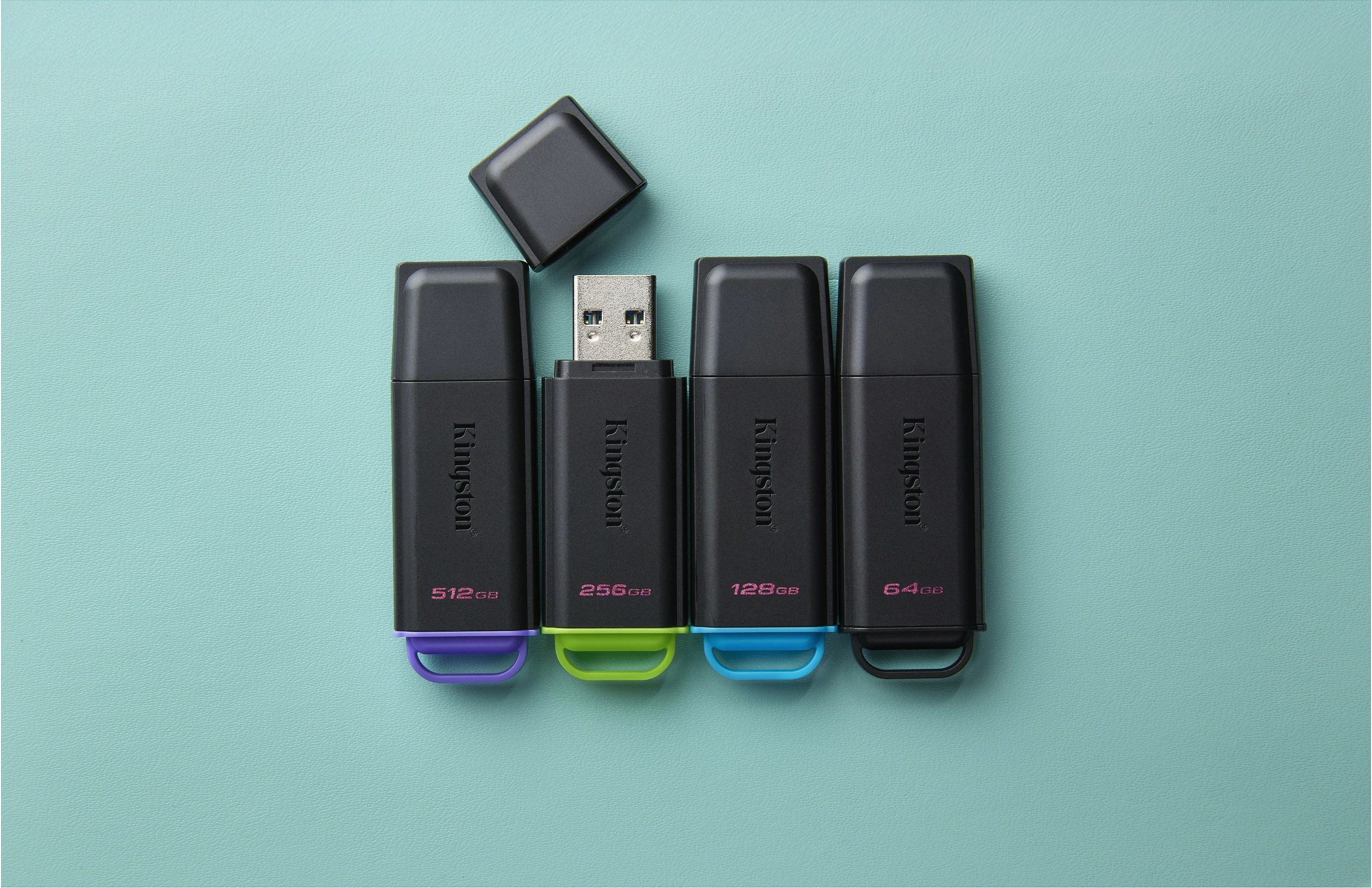 USB stick Kingston 64GB, USB 3.2 Gen 1, e zezë