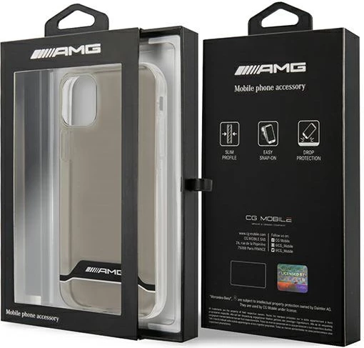 Mbështjellës Mercedes AMG Electroplate Black&White për iPhone 11/XR 6.1", Transparent