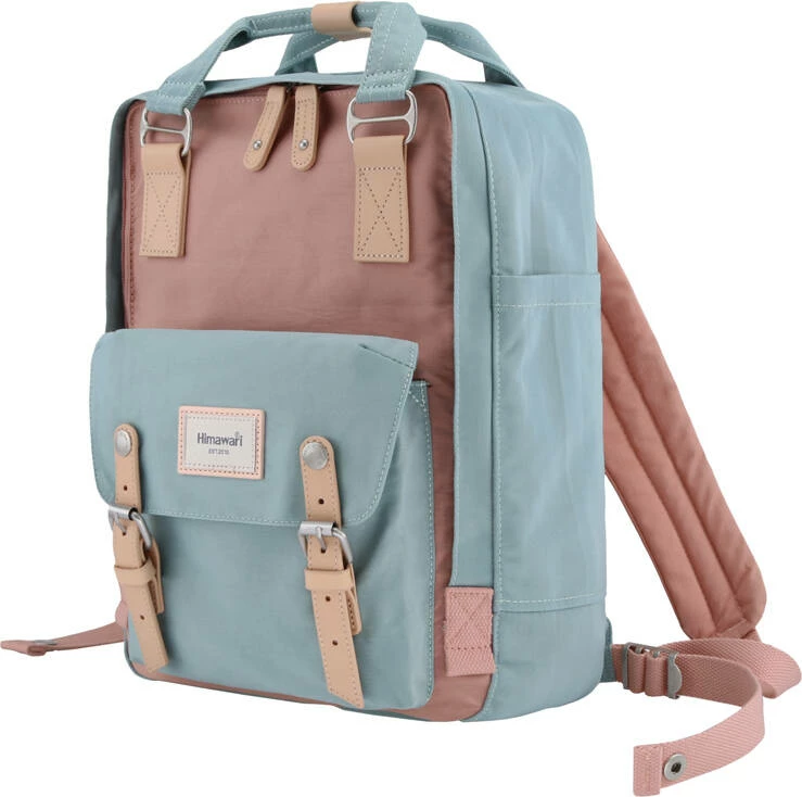 Çantë shpine Himawari 188L-1 për laptop 14", rozë-kaltër