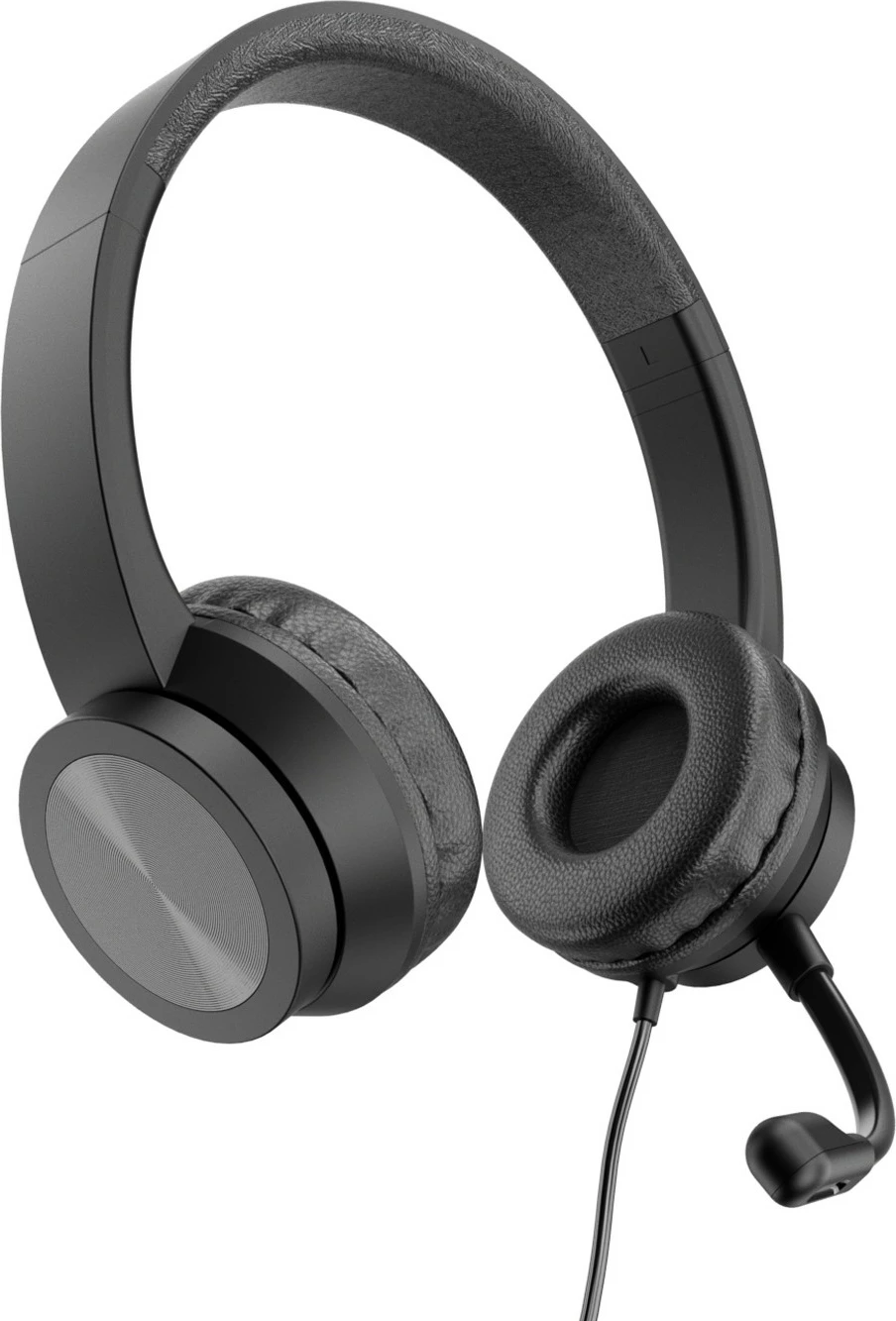 Kufje Conceptronic USB-C, mikrofon, stereo, 2m, e zezë