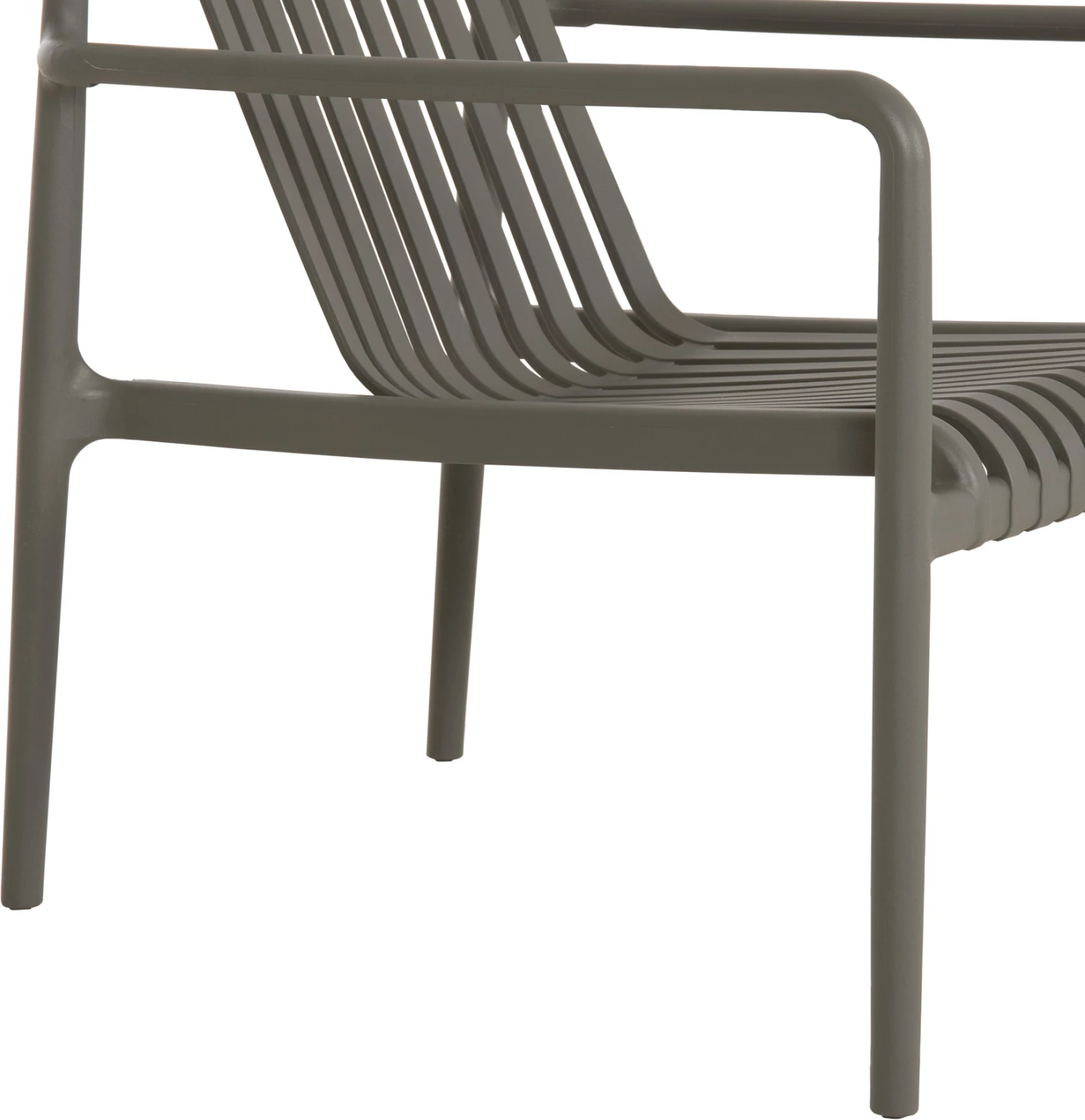 Karrige lounge për jashtë, ngjyrë ulliri, MALEN FH6626.05, polipropilen, 67x75x75cm