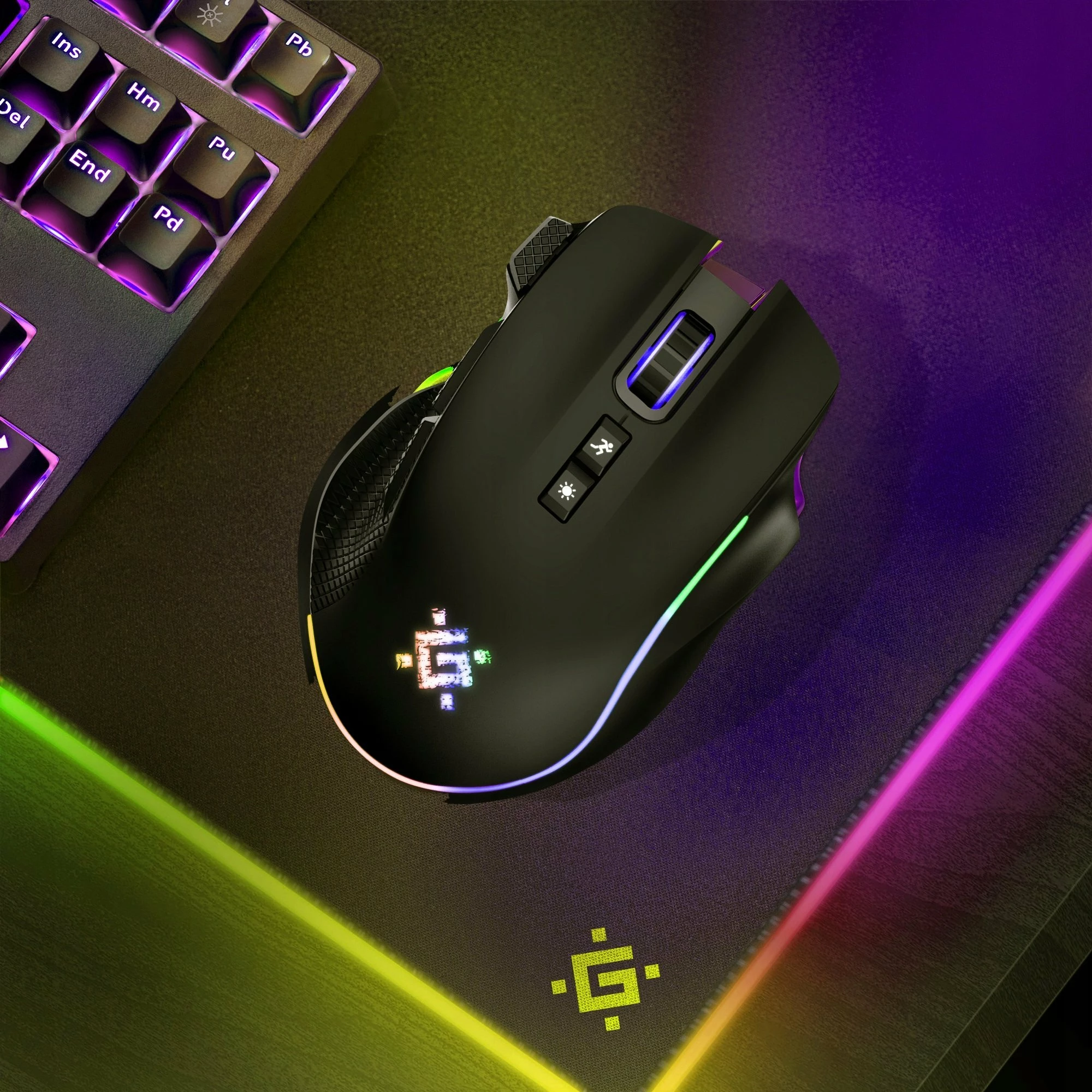 Maus Defender THUNDER GM-213 (52213), wireless 2.4GHz, 1600 DPI, RGB, i zi