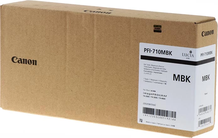 Bojë printeri, Canon, PFI-710MBK 2353C001, 700 ml XL, e zezë mat