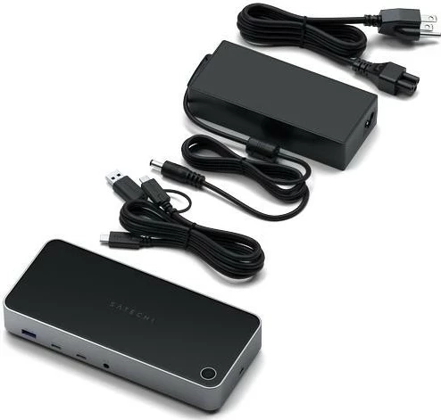 Docking station Satechi Triple 4K Display, Mac/Windows, gri