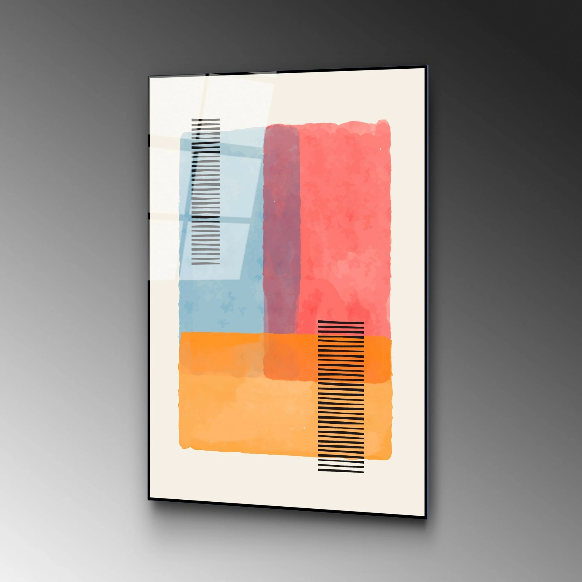 Pikturë dekorative prej xhami të temperuar, Wallity UV-919, shumëngjyrëshe, 45x65cm