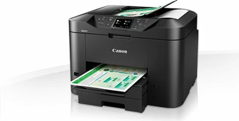 Printer multifunksional inkjet Canon MAXIFY MB2750 (0958C009AA) A4, Wi‑Fi, LAN, ADF 50, kasetë 500 fletë, i zi