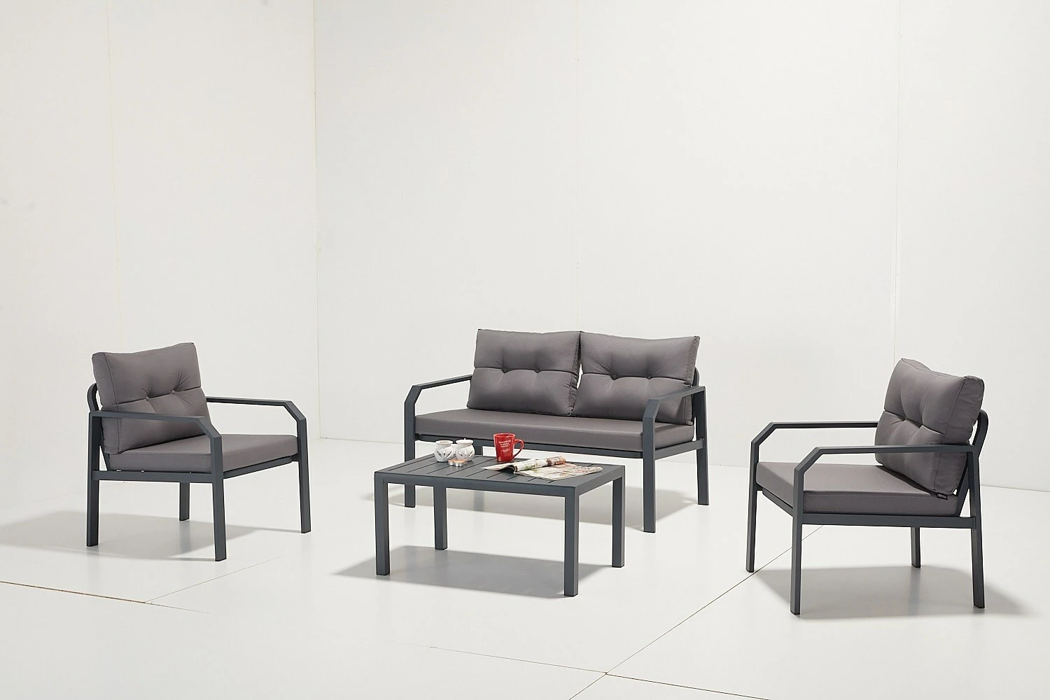 Set lounge për kopsht Arya, ngjyrë antracit, Hanah Home