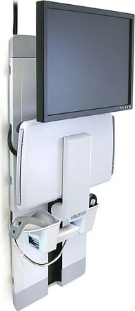 Mbajtës monitori me tastierë Ergotron StyleView Vertical Lift, mur, VESA 75x75/100x100, deri 24", 15 kg, bardhë