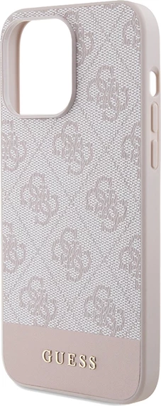 Mbështjellës Guess 4G Stripe për iPhone 14 Pro Max, Rozë