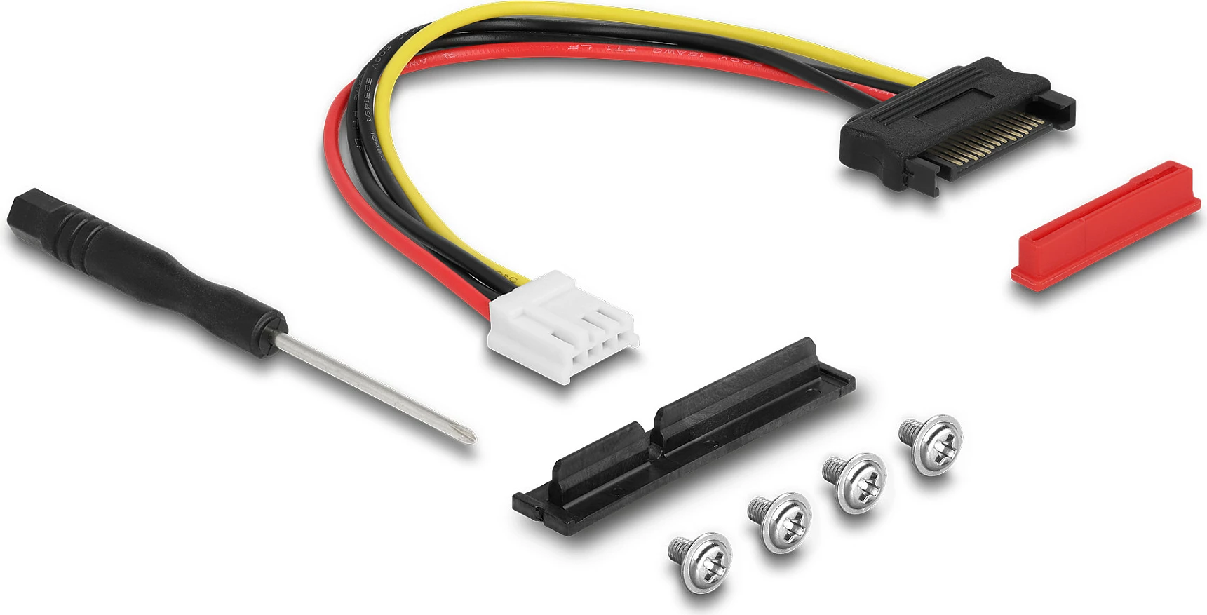 Adapter DeLOCK M.2 Key A+E në PCIe x4 NVMe, PCIe 4.0, kabllo 20 cm, i kënduar