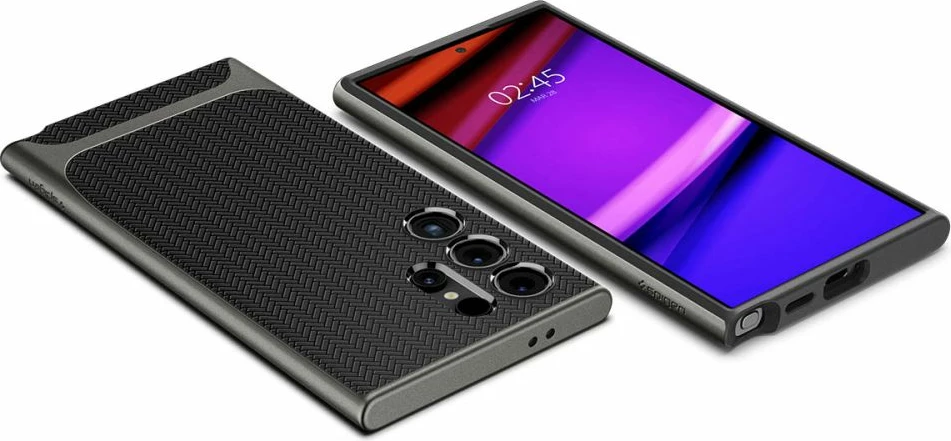 Mbështjellës Spigen Neo Hybrid për Samsung Galaxy S24 Ultra, Gri metalik