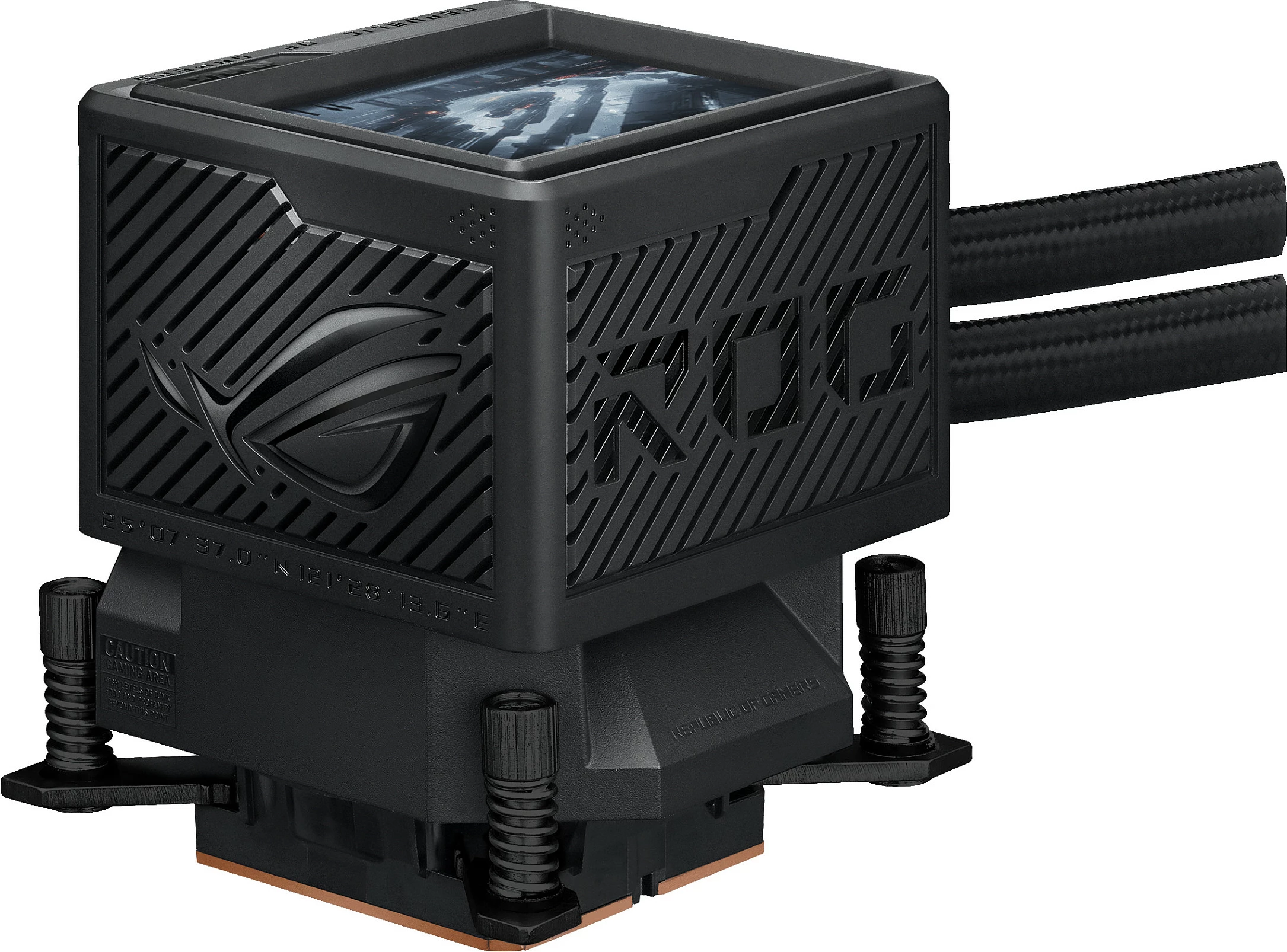 Ftohës uji all-in-one ASUS ROG Ryujin III 360 ARGB Extreme, 3x12cm, ekran LCD, i zi