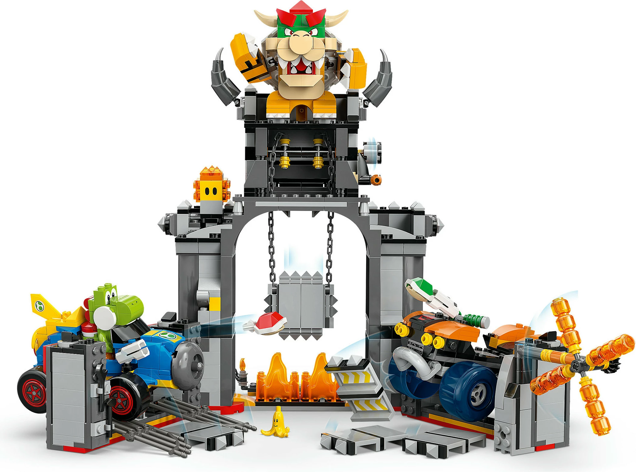 Set ndërtimi LEGO Super Mario Mario Kart 72039 Bowser's Castle, 1068 pjesë, 9+, multikolor