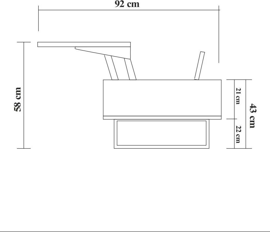 Set mobiljesh për dhomë dite, Skye Decor, Laxus Takım 5, ngjyrë arre dhe e zezë
