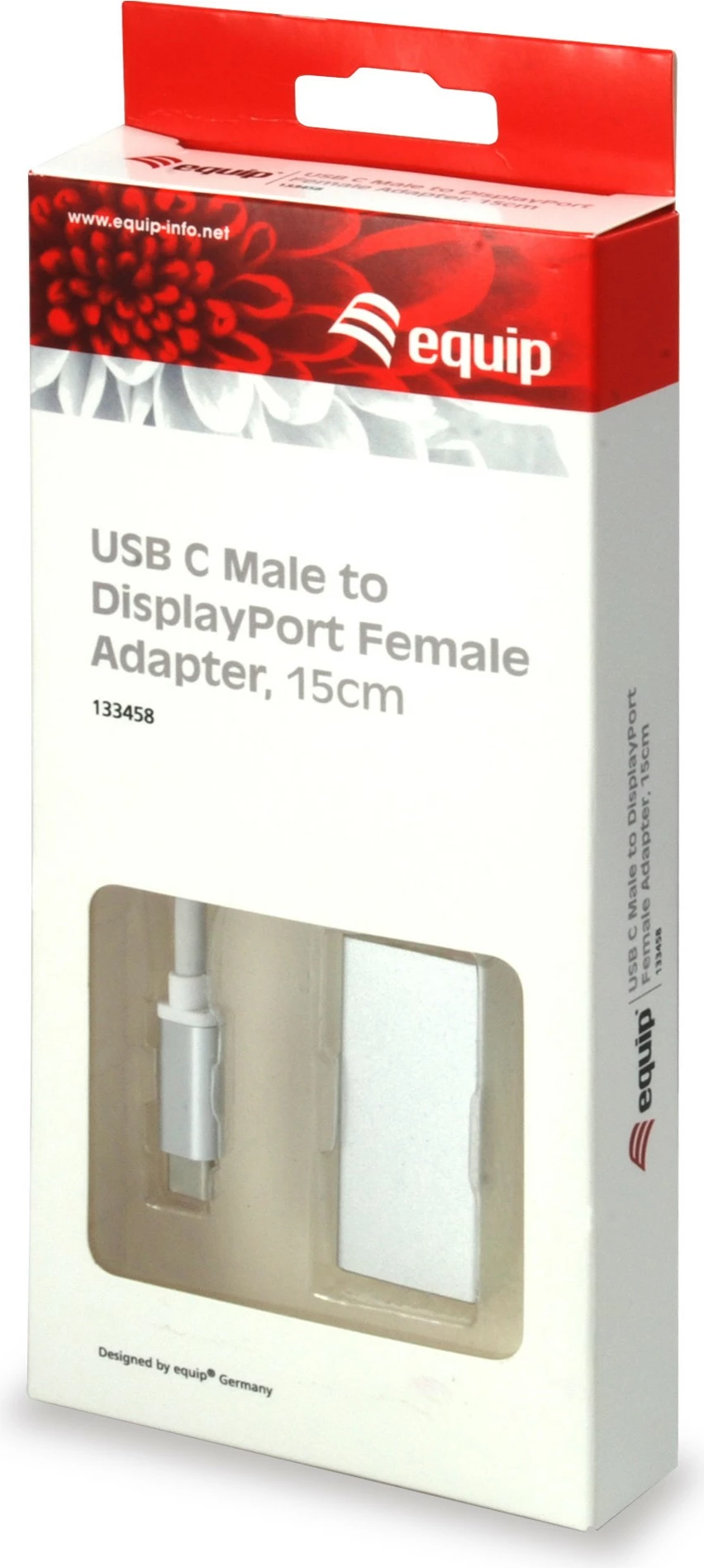 Adapter USB Type C në DisplayPort Equip, 4096x2160, bardhë
