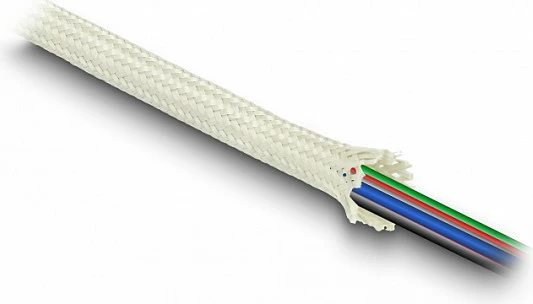 Mbështjellës kablli DeLOCK 2 m x 25 mm, Nomex, i bardhë