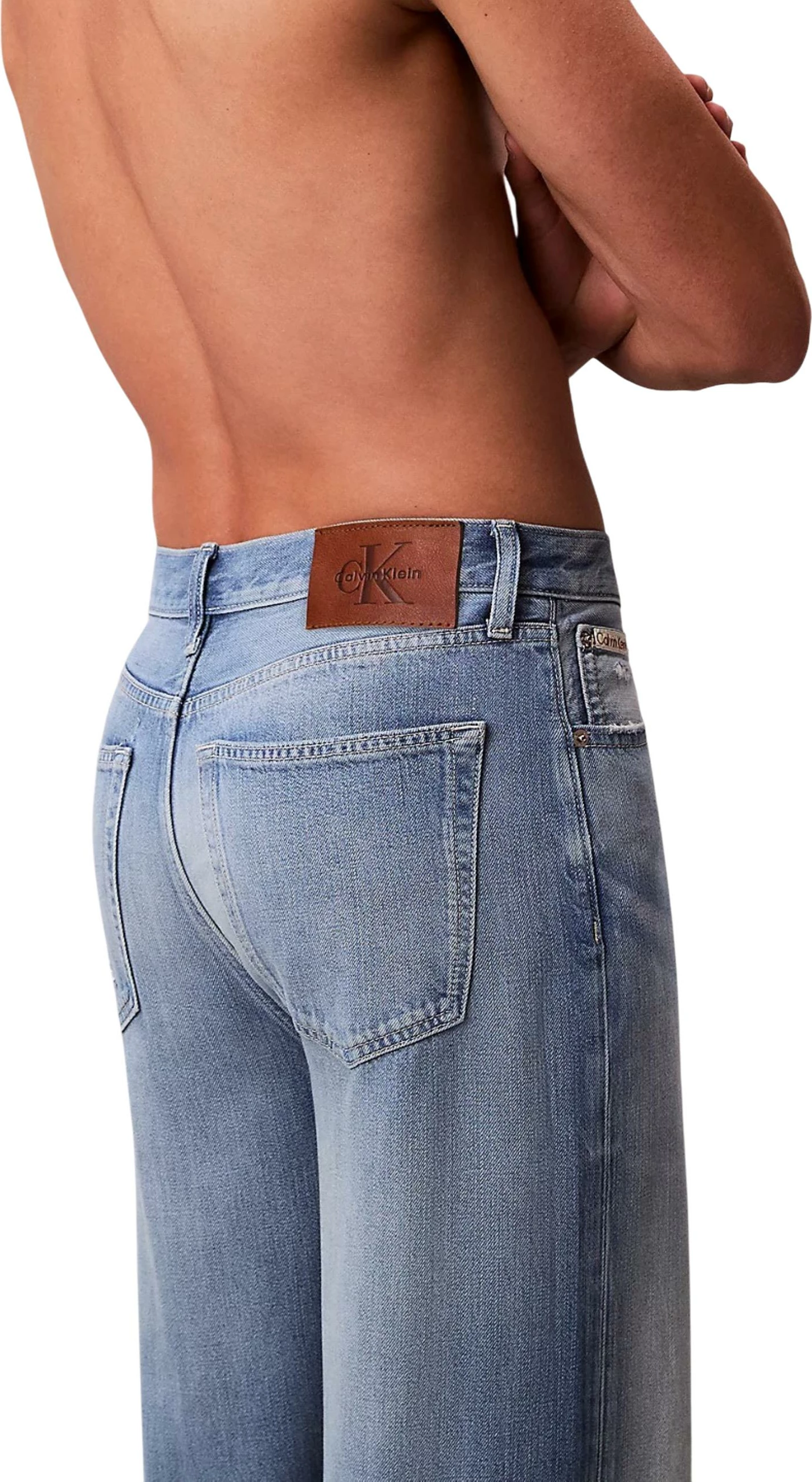Xhinse për meshkuj Calvin Klein Jeans BAGGY J LV04RC735G, blu denim [Madhësia: W34 L32]