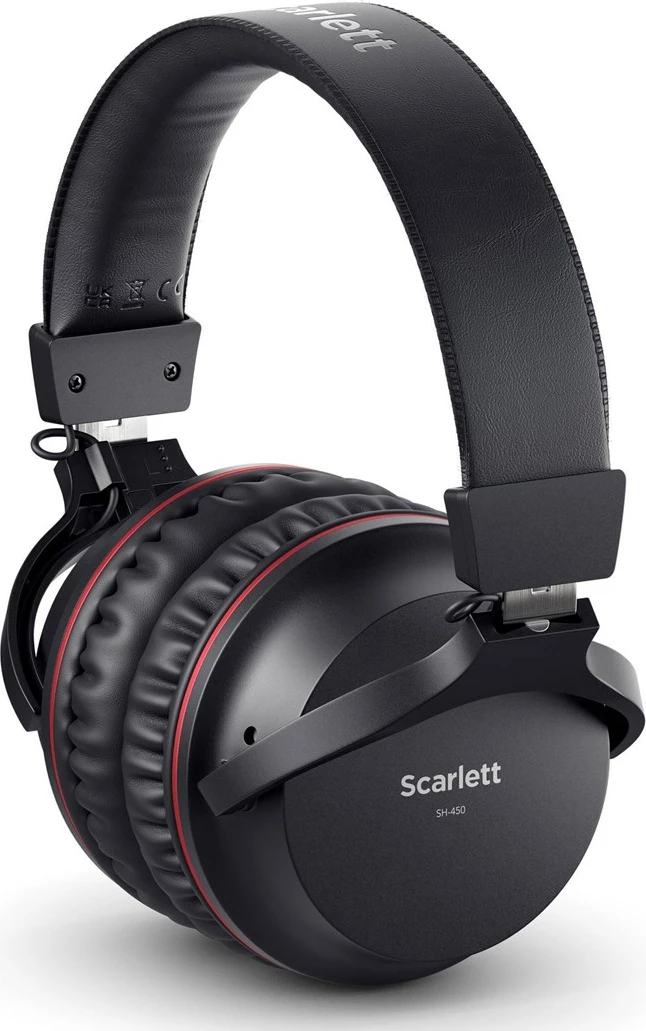 Set audio Focusrite Scarlett Solo Studio me interfejs USB, mikrofon, kufje, i kuq