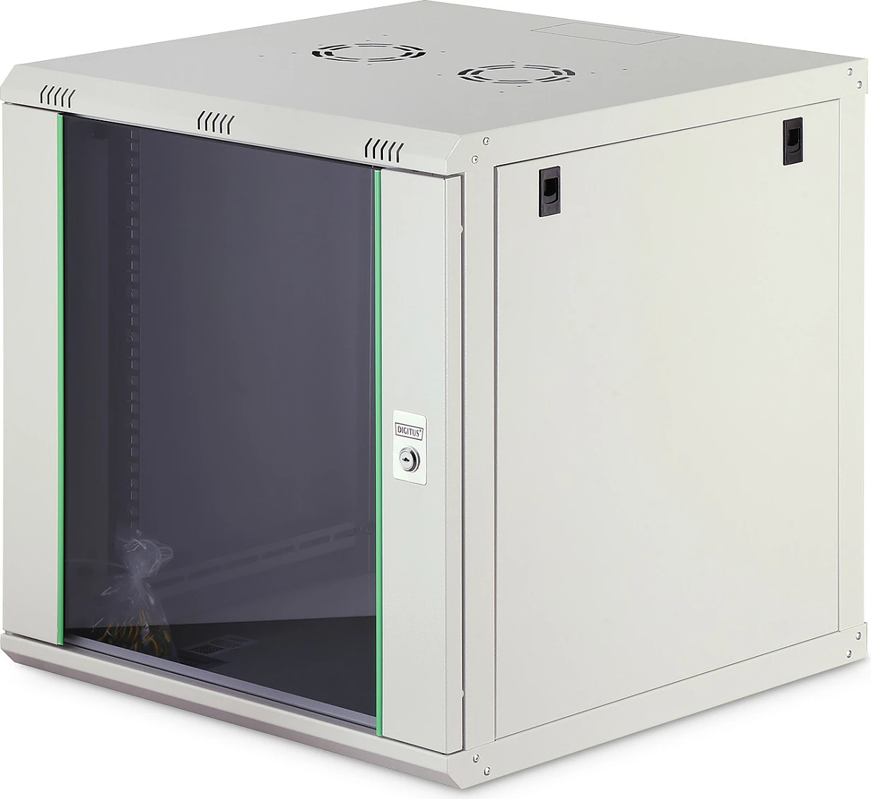 Kasë rrjeti Digitus Dynamic Basic 12U, 600x600mm, xham, gri