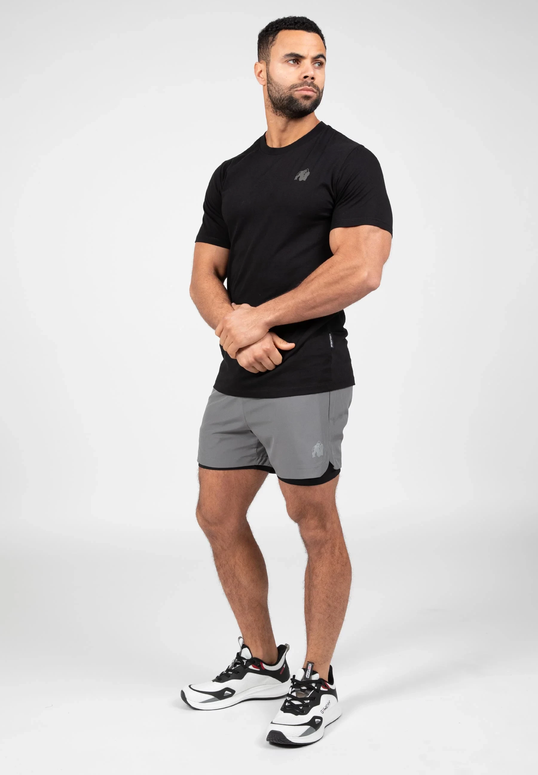 Cortez 2-in-1 Shorts - Anthracite [Madhësia: XL]