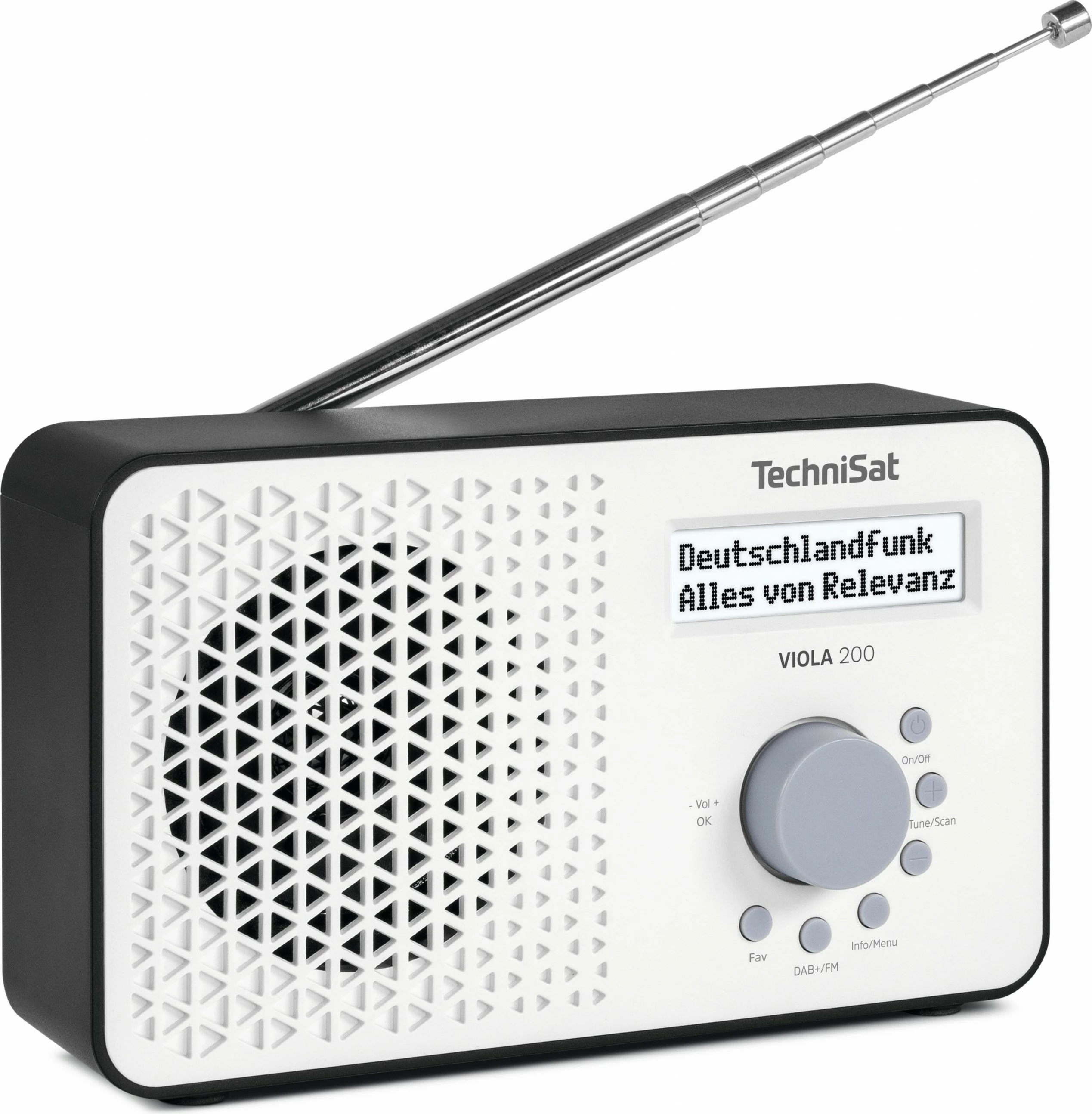 Radio TechniSat VIOLA 200, DAB+/FM, bardhë/zezë
