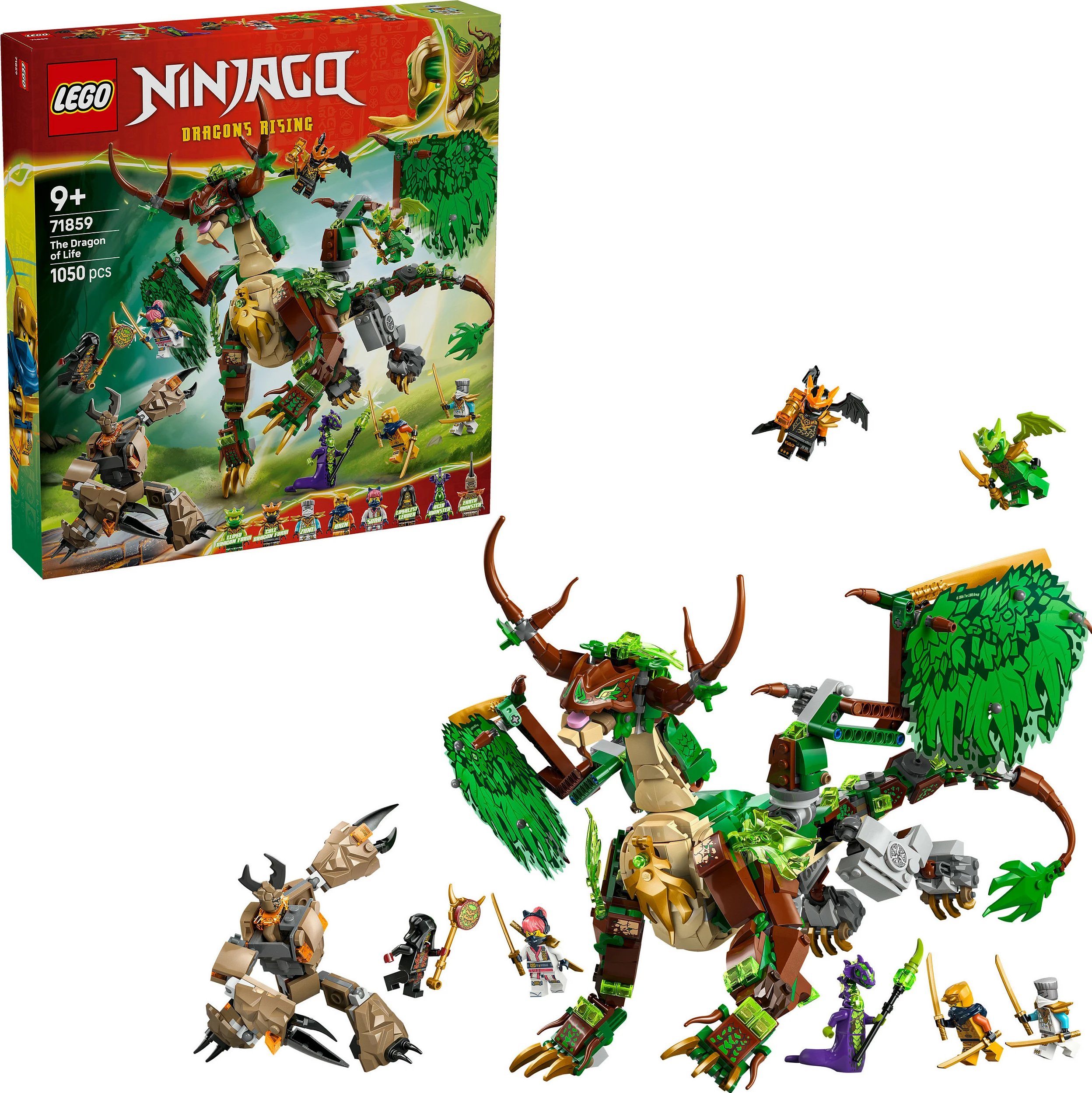 Set ndërtimi LEGO NINJAGO 71859 The Dragon of Life, 1050 copë, multikolor