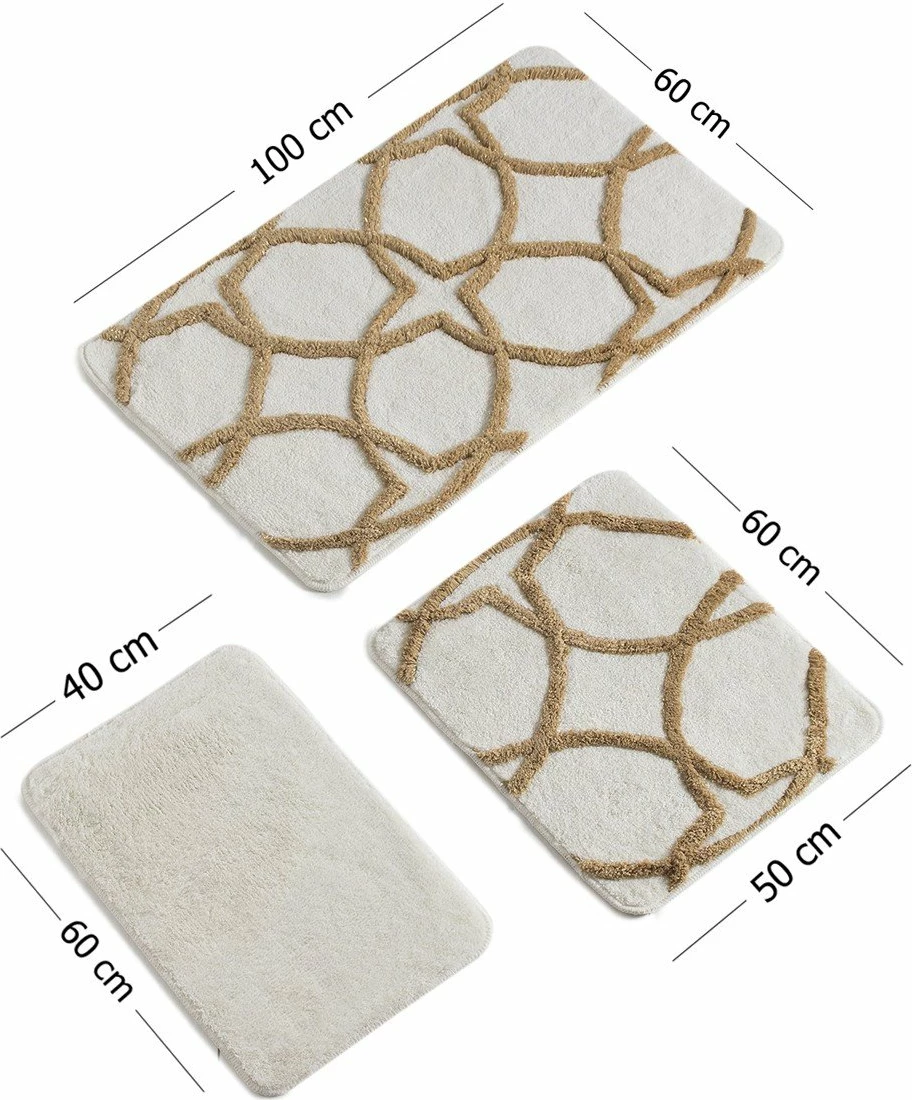 Set tapetash për banjo (3 copë), Mijolnir, Bonne, ngjyrë ari