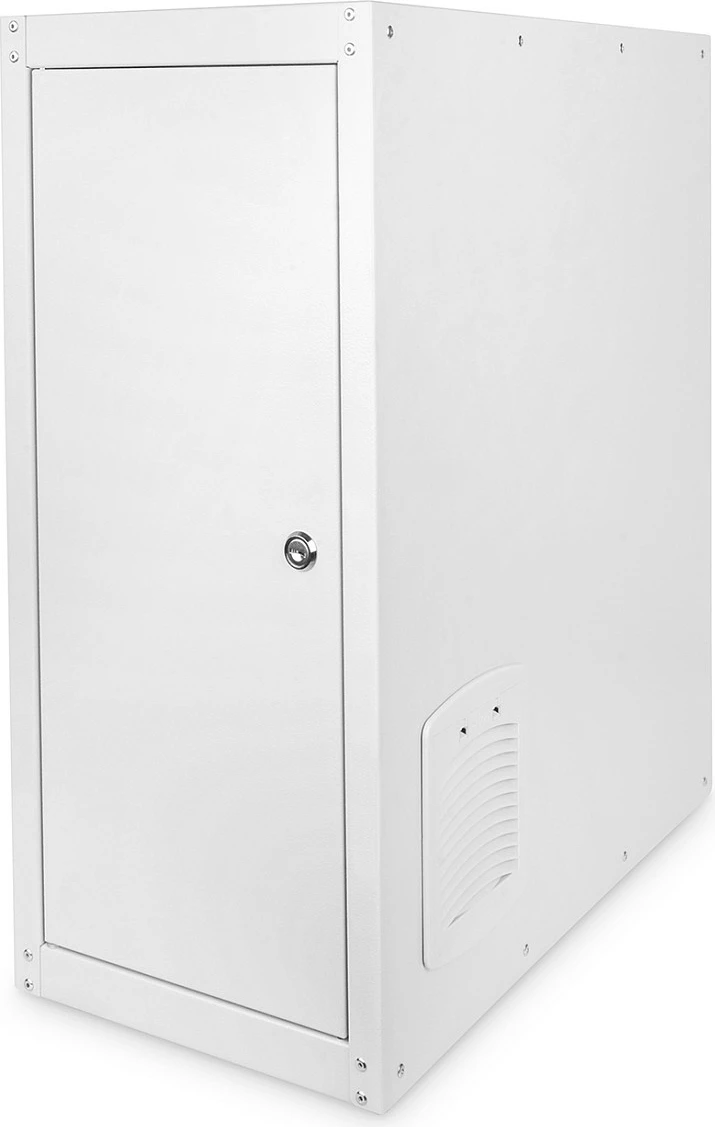 Kasë rrjeti Digitus, PC Schrank, derë xhami, me ventilator, gri