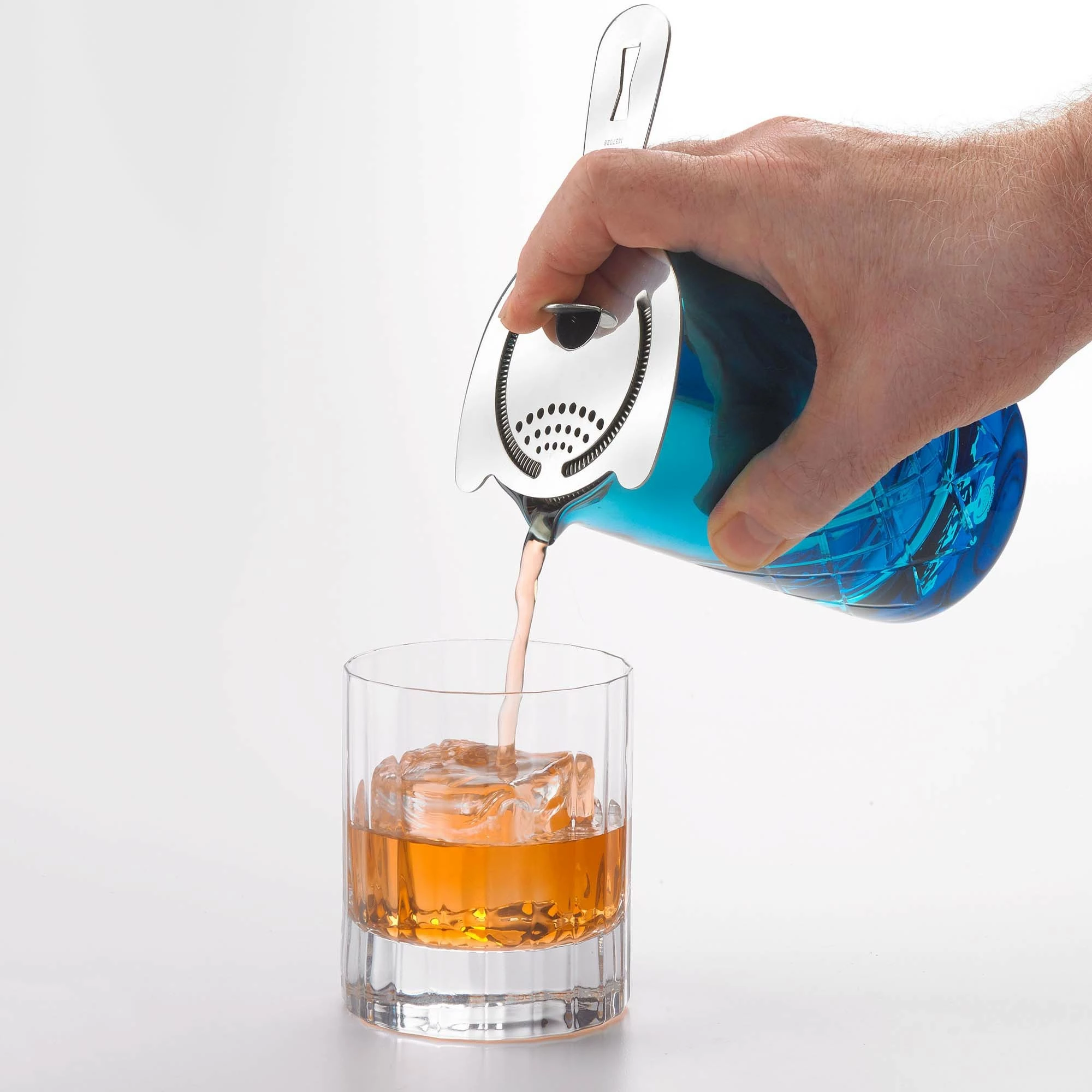 gotë miksimi BarFly 500 ml, diametër 95 mm, lartësi 140 mm, blu