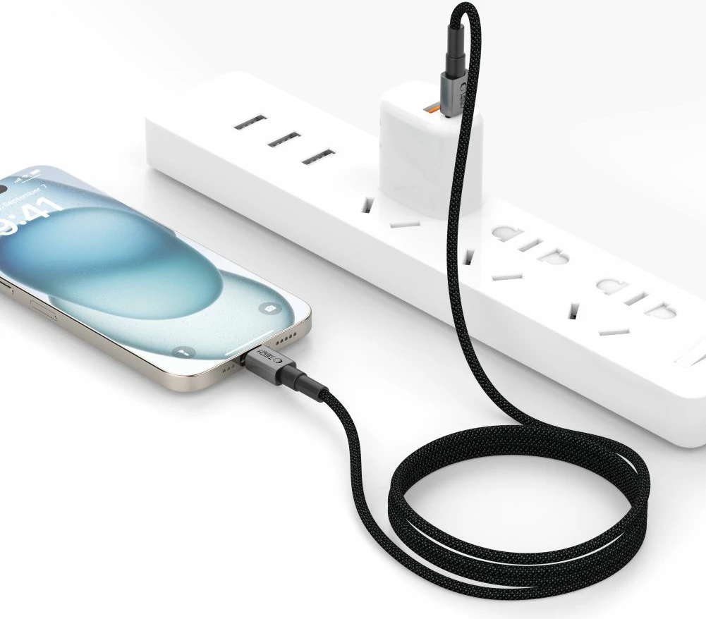 Kabllo USB-C Tech-Protect UltraBoost DNA, 25cm, 60W, Gri