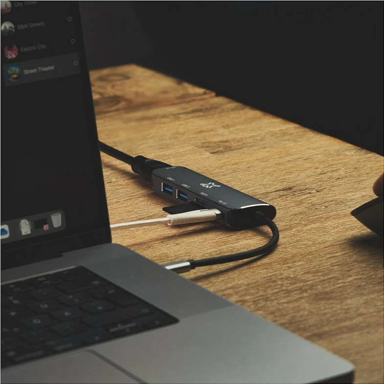 Hub USB-C XTREMEMAC XWH-HUB6-13, 6 porta, HDMI, Card Reader, USB PD, Grey